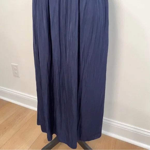 Lilly Pulitzer Navy Blue Strapless Silk Finish Maxi Dress Size Small - Picture 11 of 16